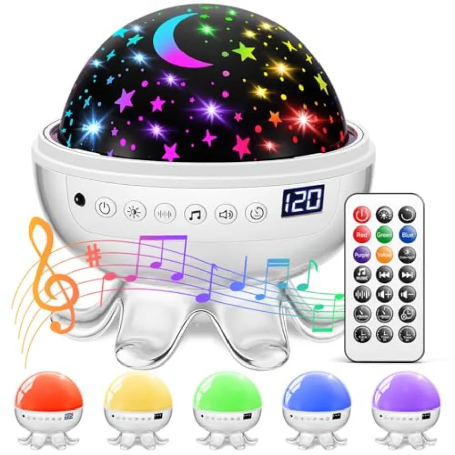 Baby Sound Machine Night Light Projector