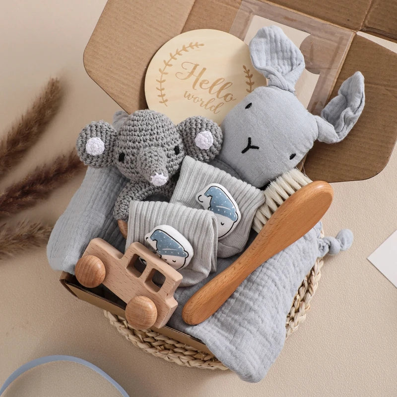 Baby Cotton Blanket 7PCS Newborn Bath Set