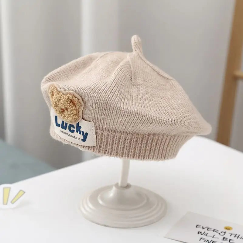 Warm Knitted Baby Beret Hat