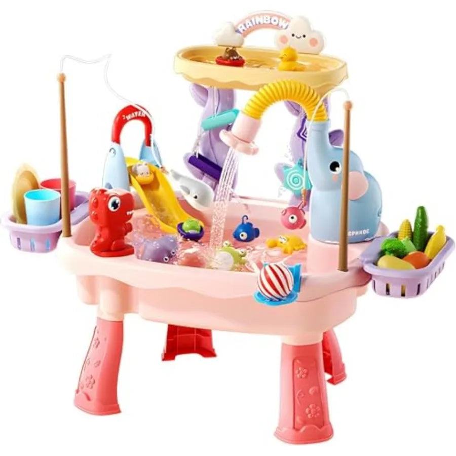 4-in-1 Sand Water Table for Toddlers