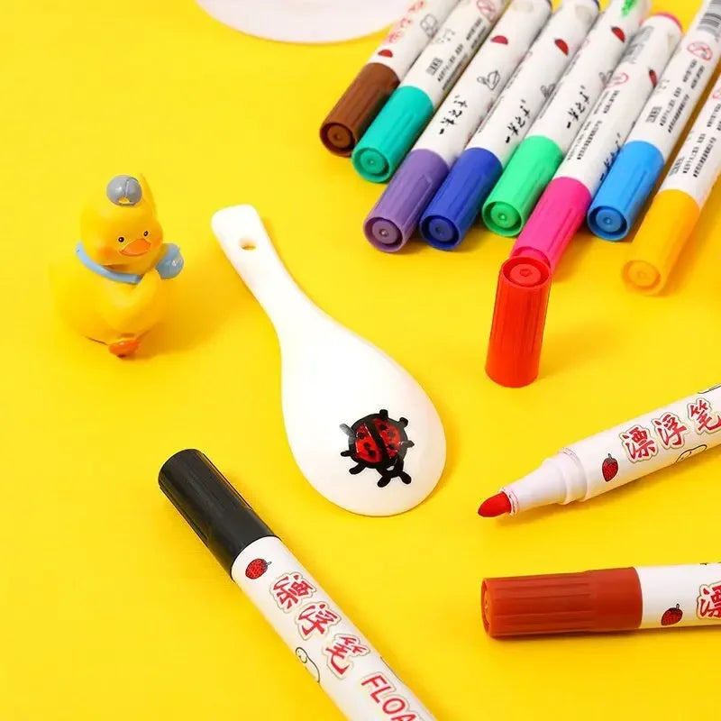Montessori Floating Marker Pens | Water Suspension Drawing Toy Set