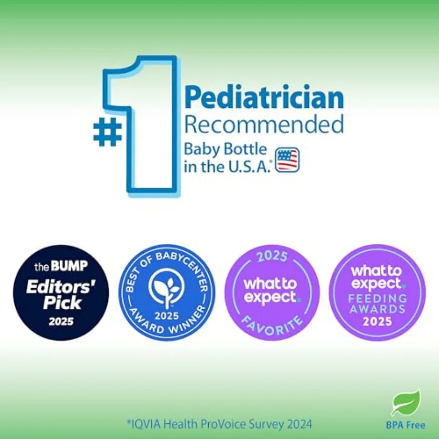 Dr. Brown's Anti-Colic Glass Baby Bottles