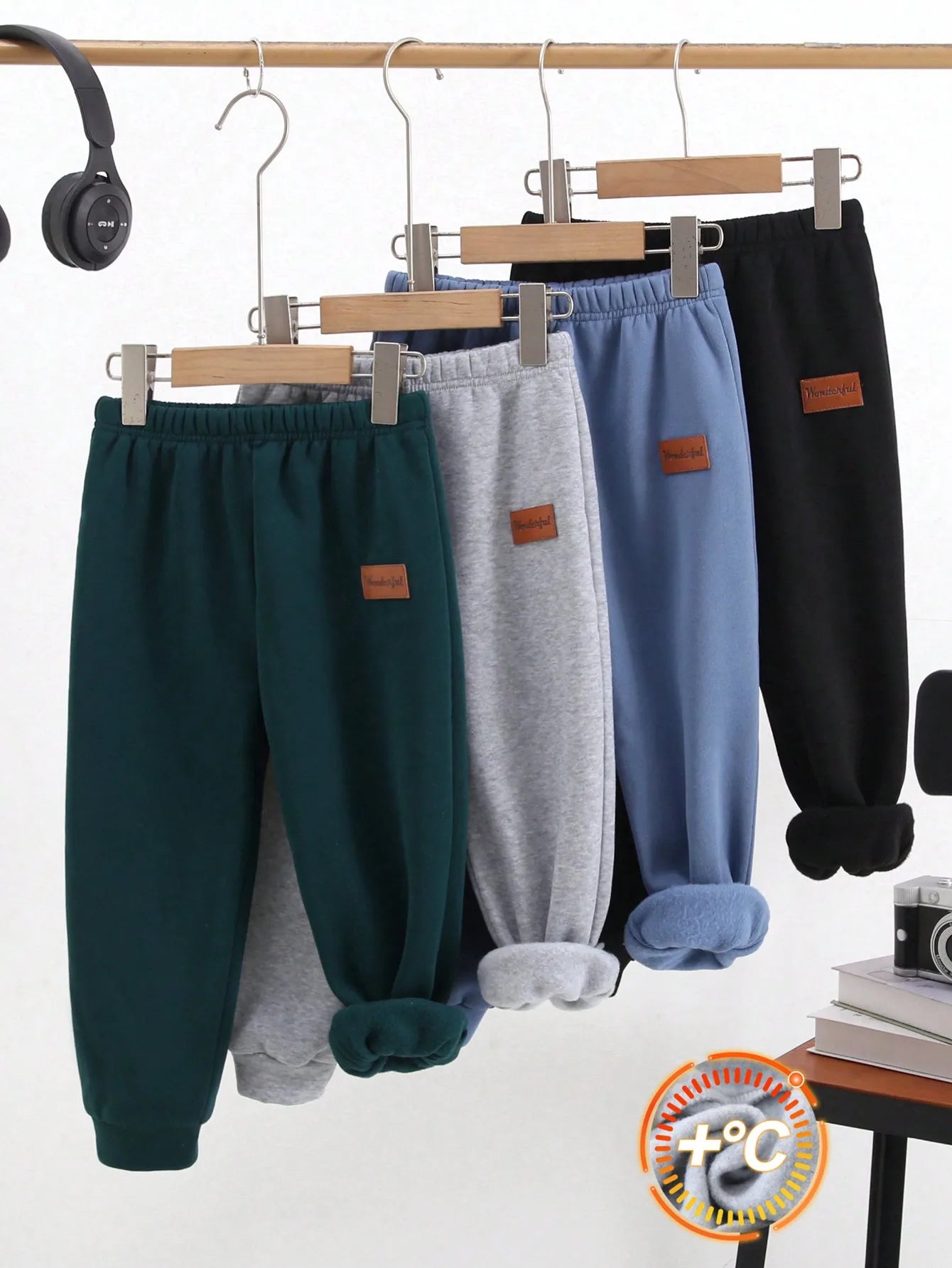 4-Pack Kids Fleece-Lined Jogger Pants