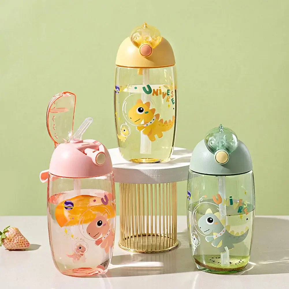 Children's Water Bottle With Straw And Lid