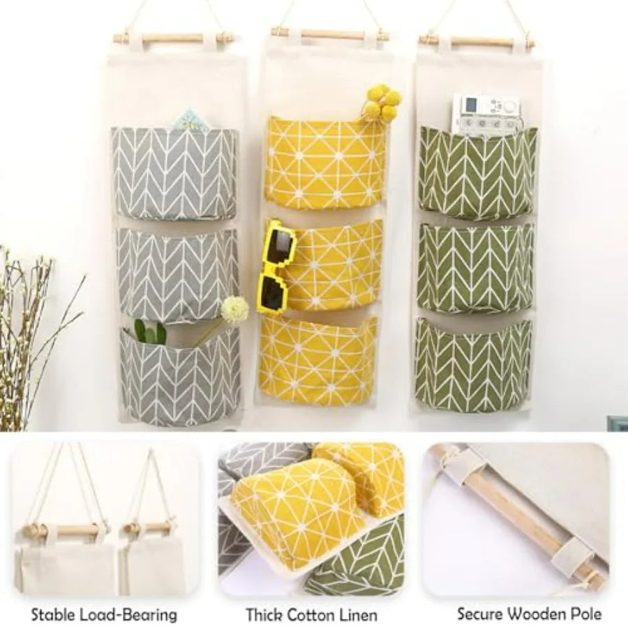 3-Pack Wall Hanging Storage Organizers