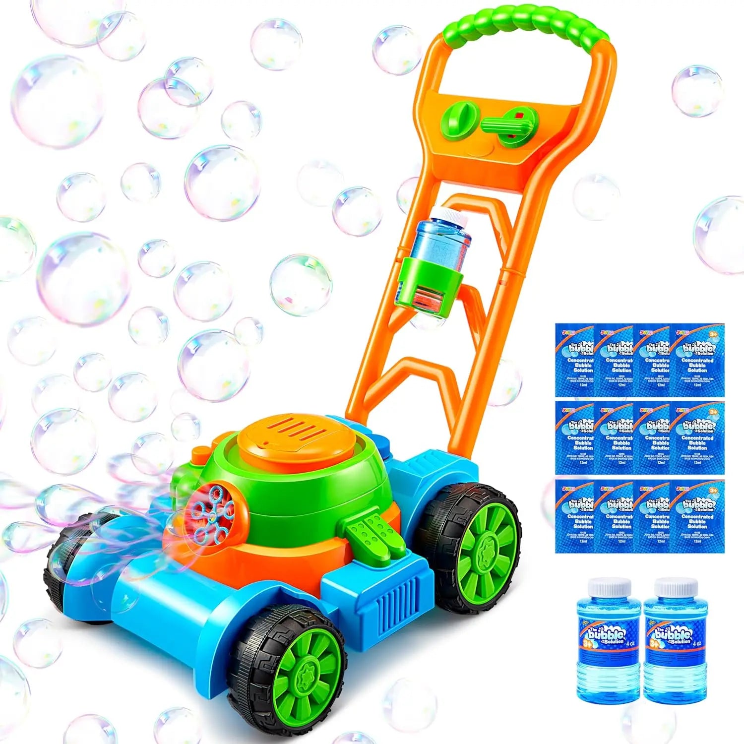 Bubble Machine Lawn Mower for Kids