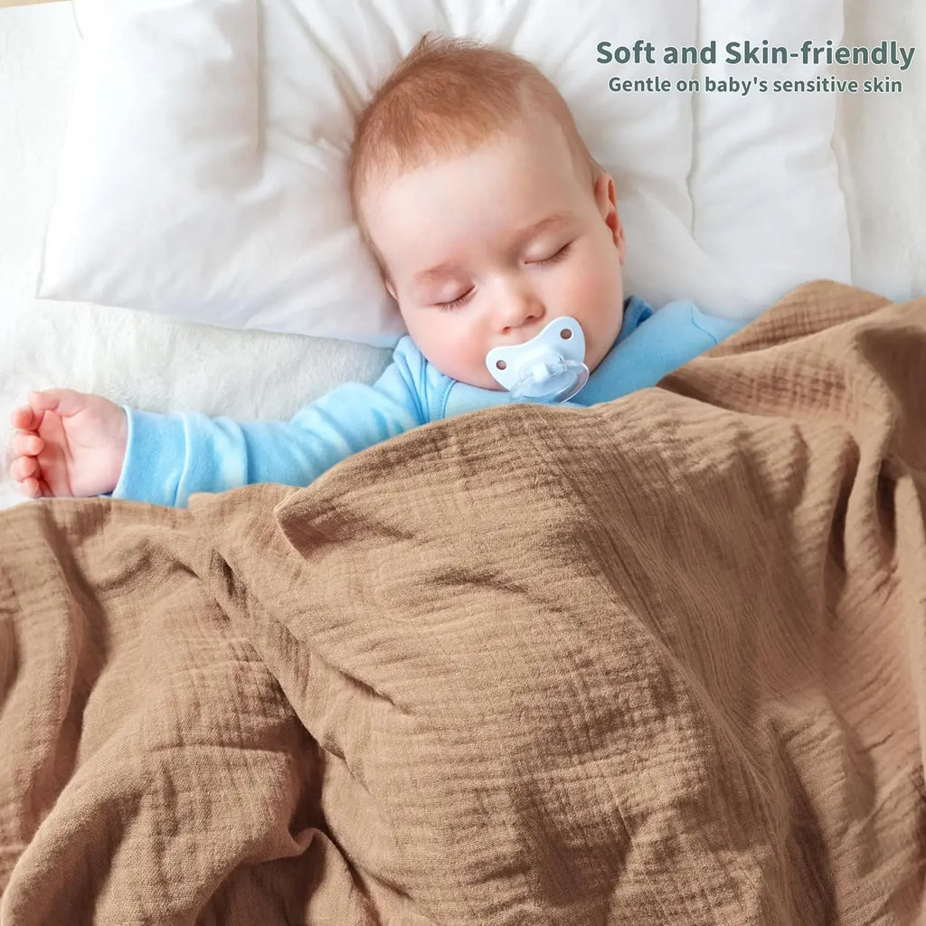 2-Pack Muslin Swaddle Blankets for Newborns
