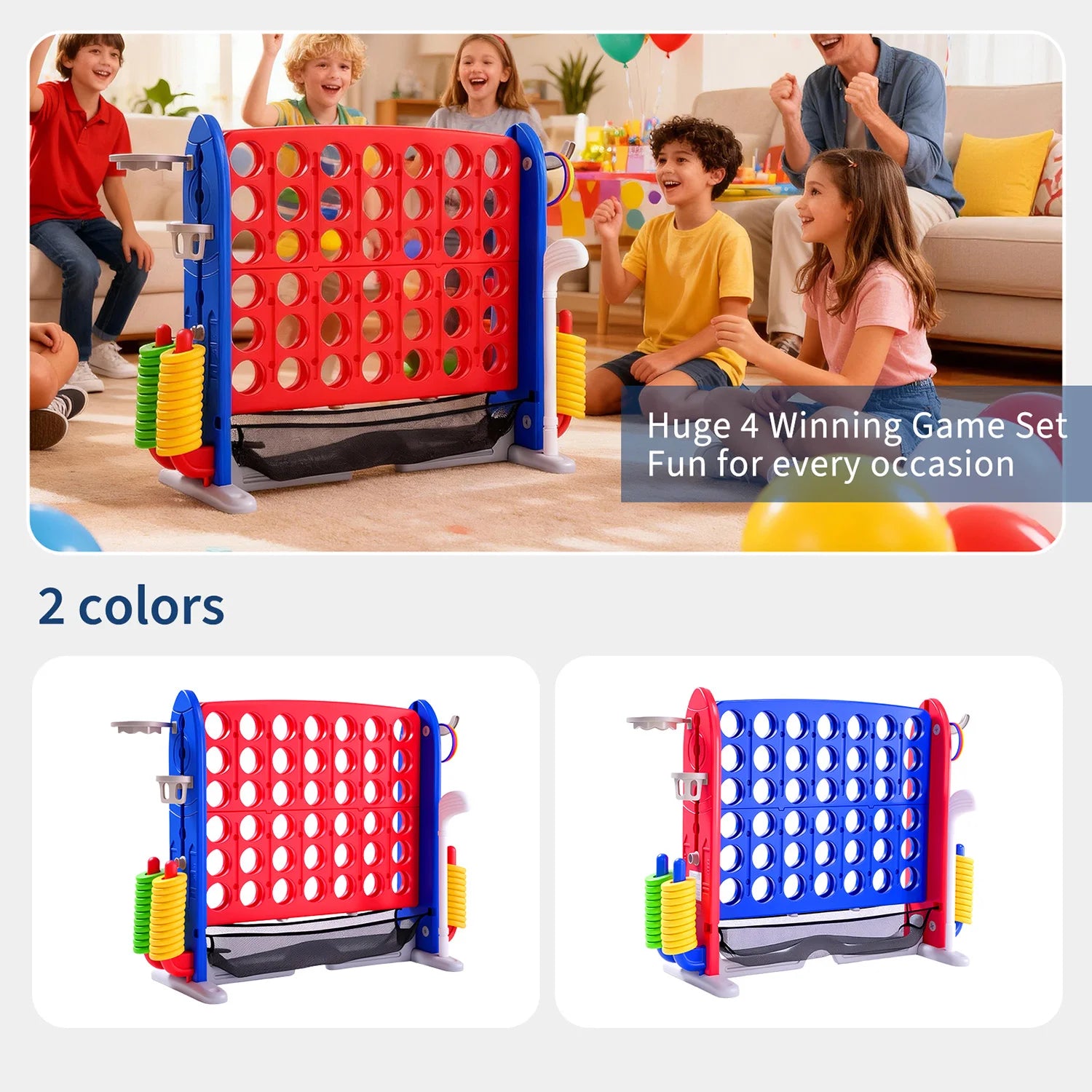 4-in-1 Jumbo Outdoor Yard Game