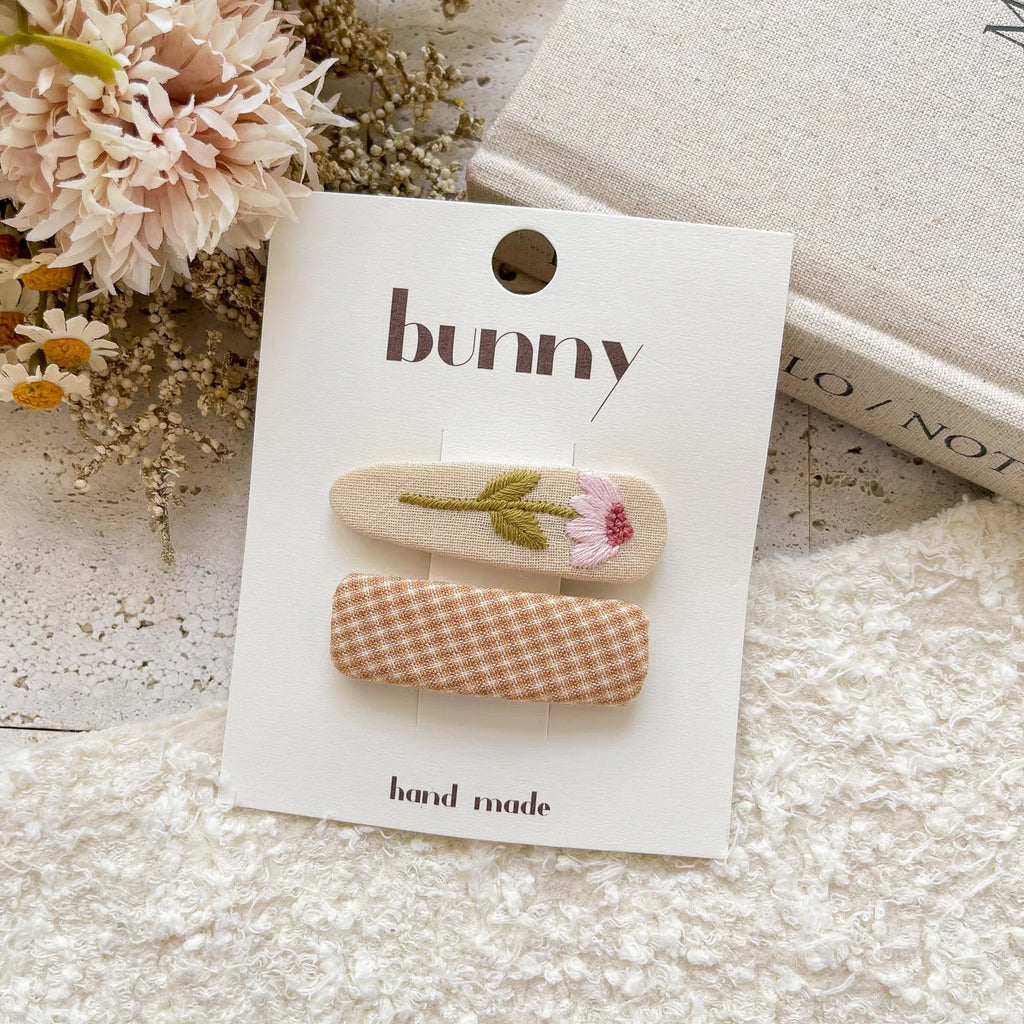 Sweet Embroidery Children Hair Clip