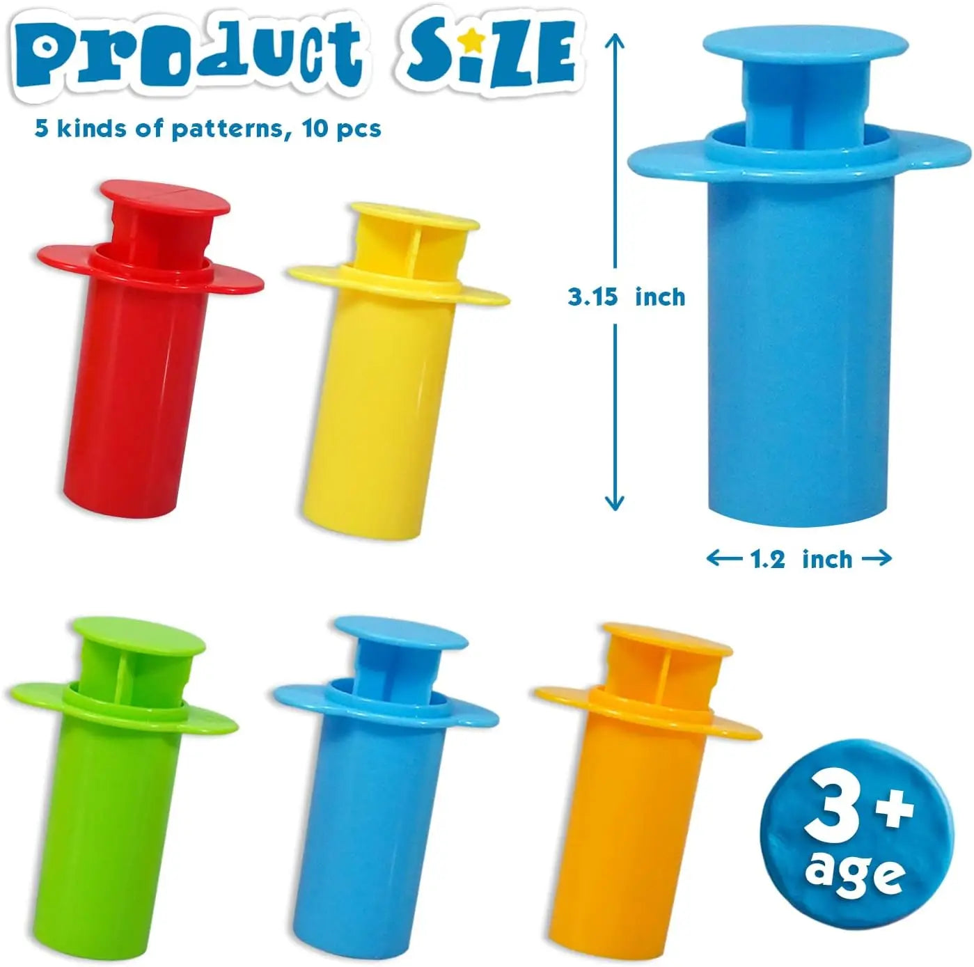 10-Piece Play Dough Extruder Set