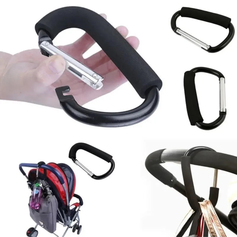 Large Carabiner Stroller Hooks Organizer