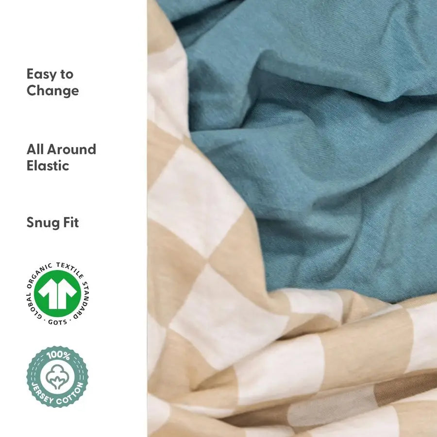 4Pack Organic Fitted Crib Sheet Set