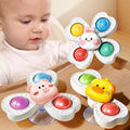 Baby Sucker Spinning Toys 3PCS Montessori Bath Toy Set