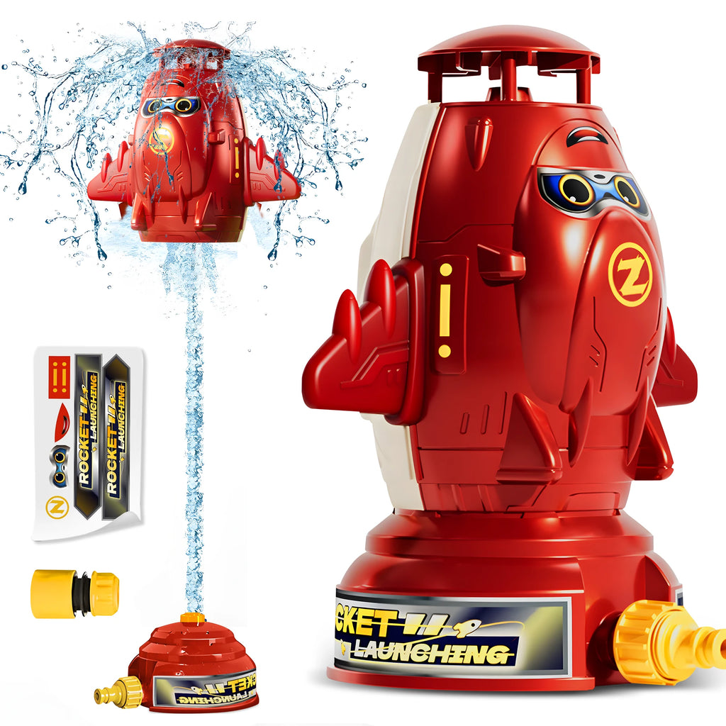 Outdoor Rocket Launcher Spinning Splash Water Fun