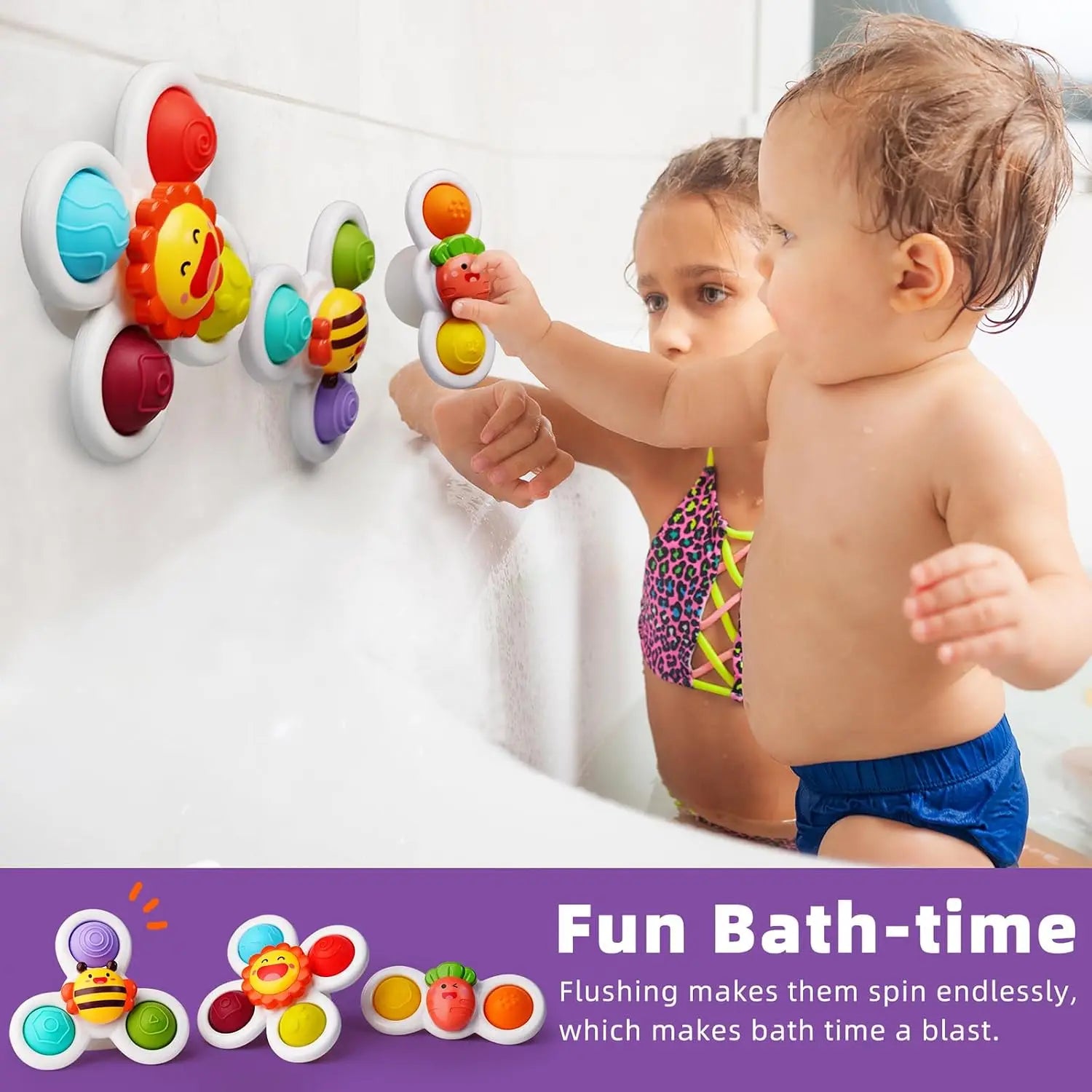 Rotating Fidget Sensory Bath Toy
