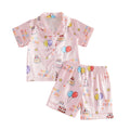 Girls Birthday Satin Pajama Set