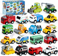 18 Pcs Pull Back Cars and Trucks