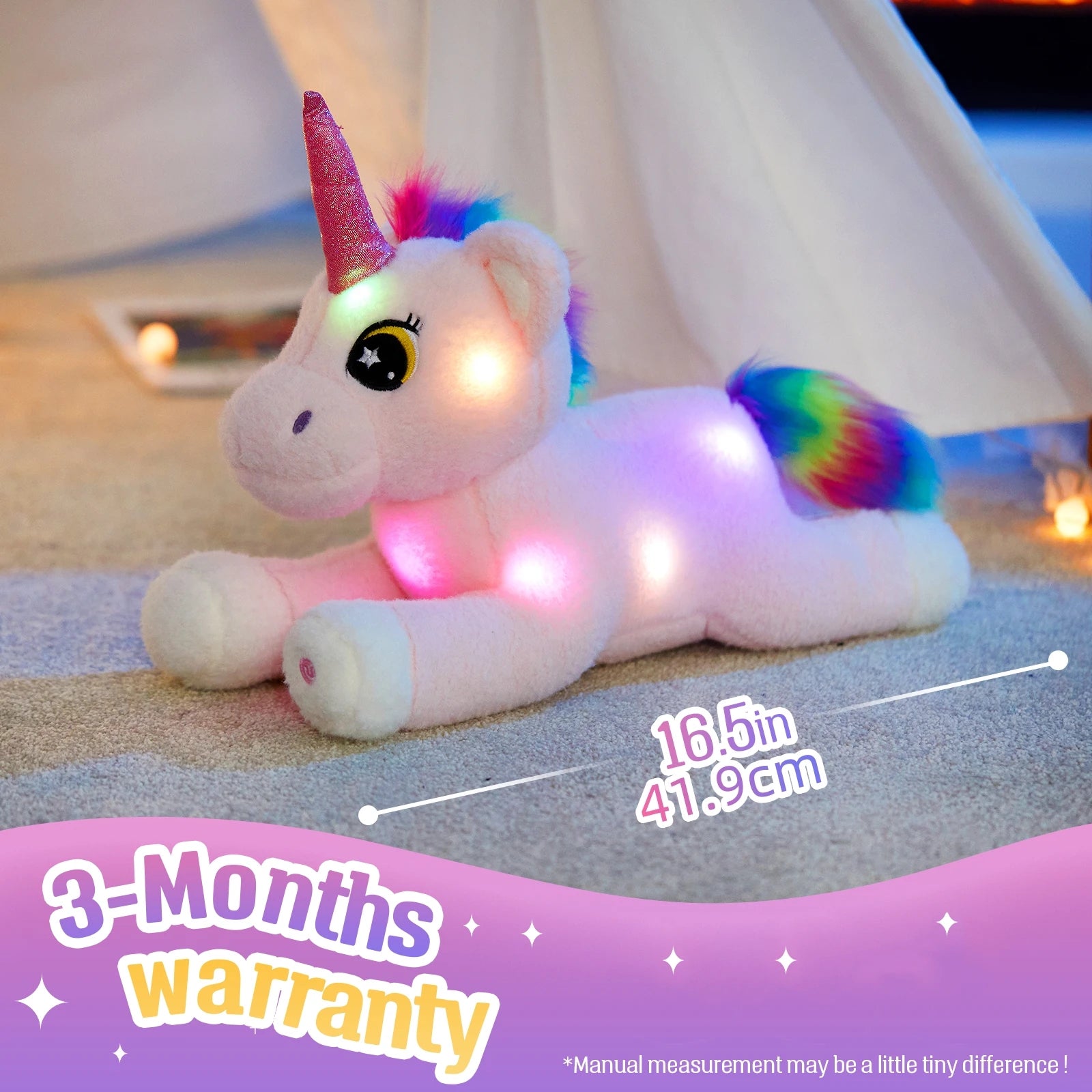 Glowing Unicorn Plush Toy