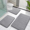 3 Pieces Memory Foam Bath Mat Set