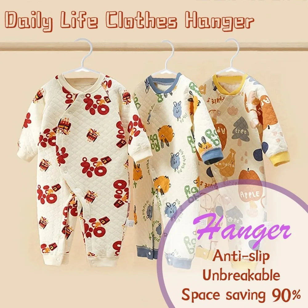 100 Pack White Kids Hangers