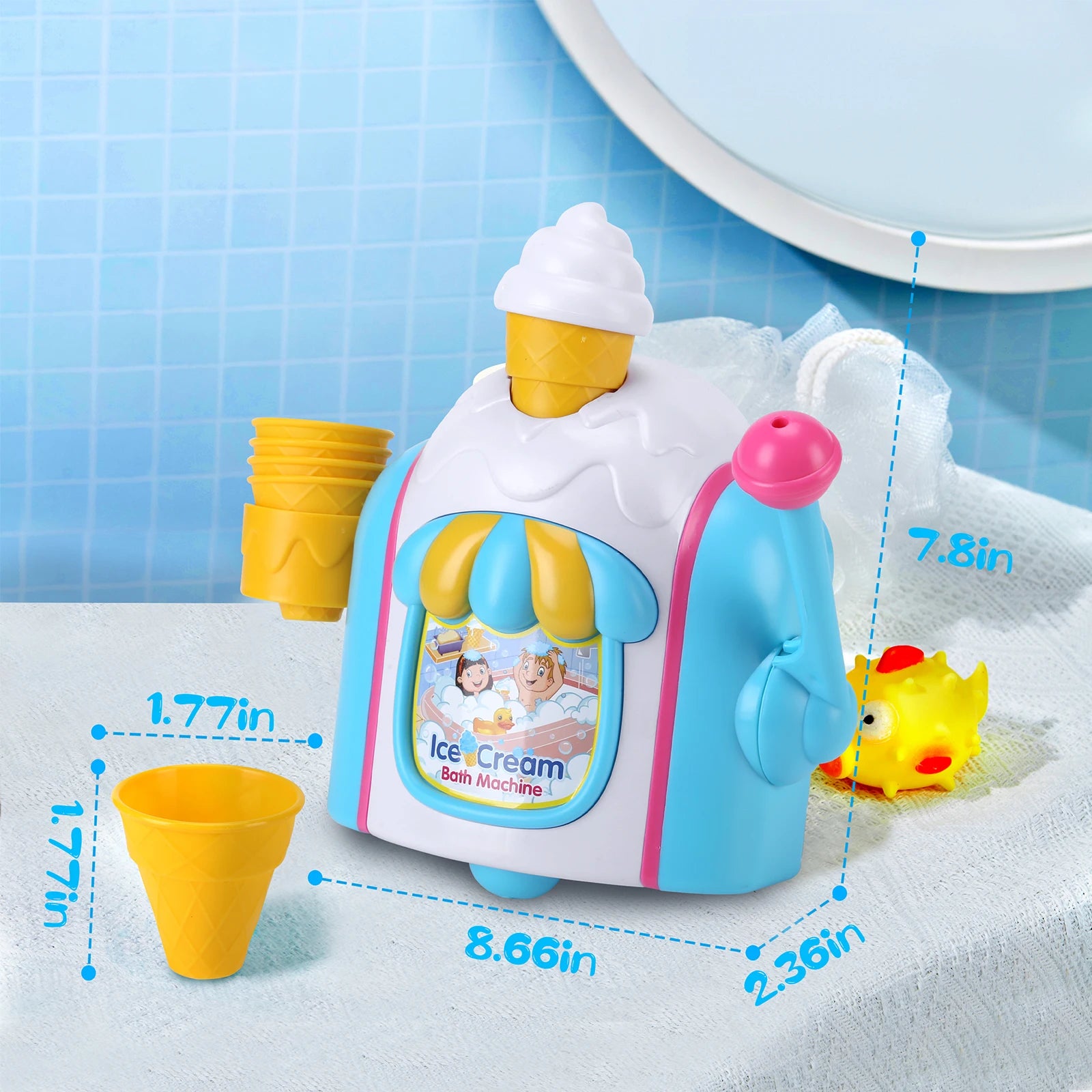Bath Time Ice Cream Bubble Machine