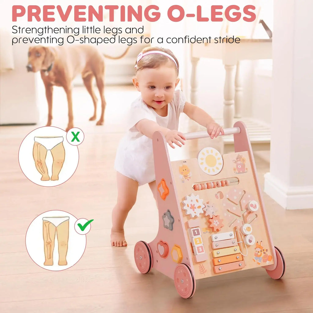 Push Wooden Baby Walker
