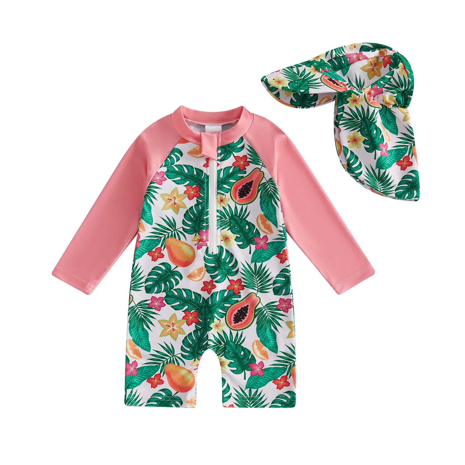 Baby Girl /Boy Rash Guard Swimsuit Set