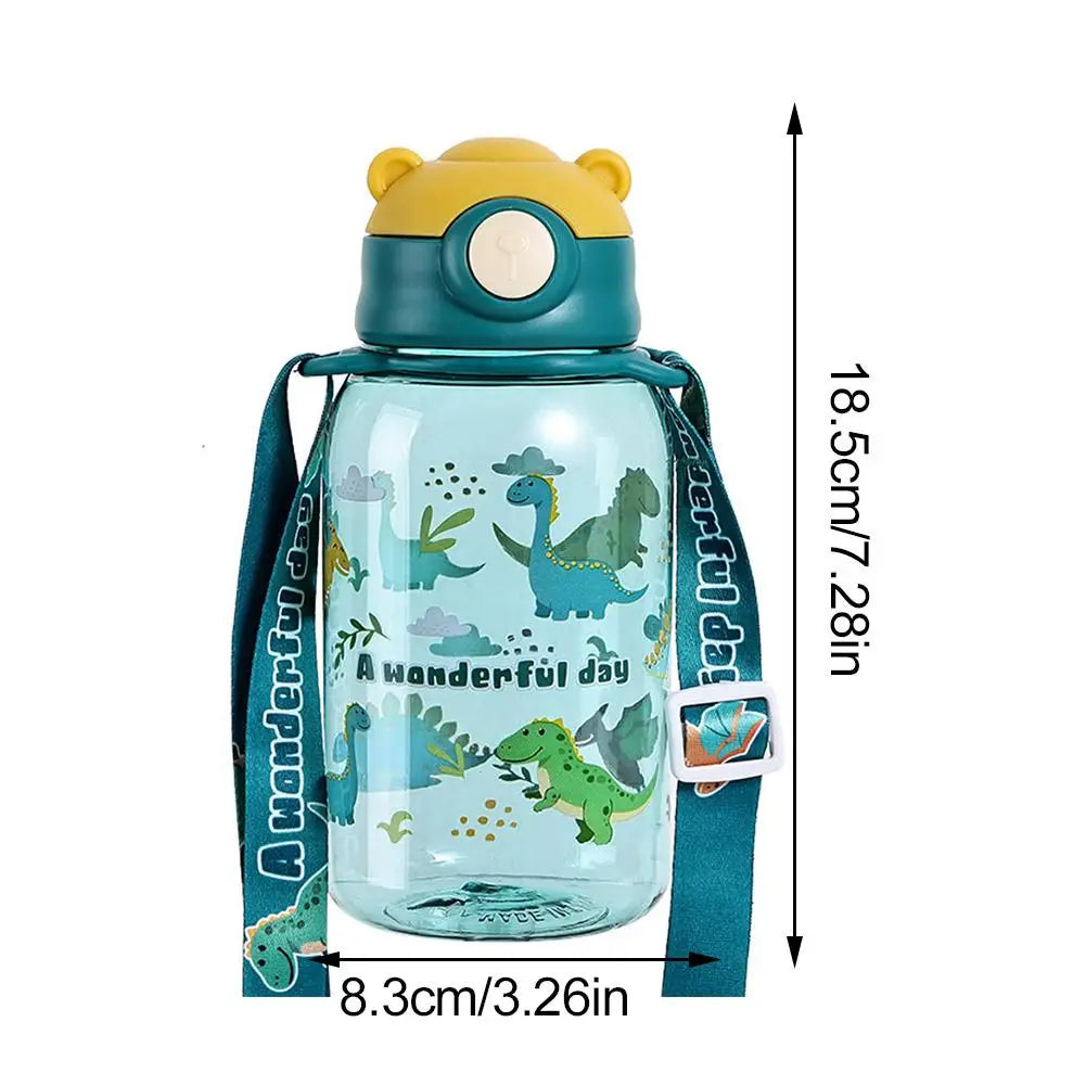 Water Bottle with Straw Free BPA Leakproof