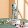 800ml Large Plastic Water Bottle With Straw