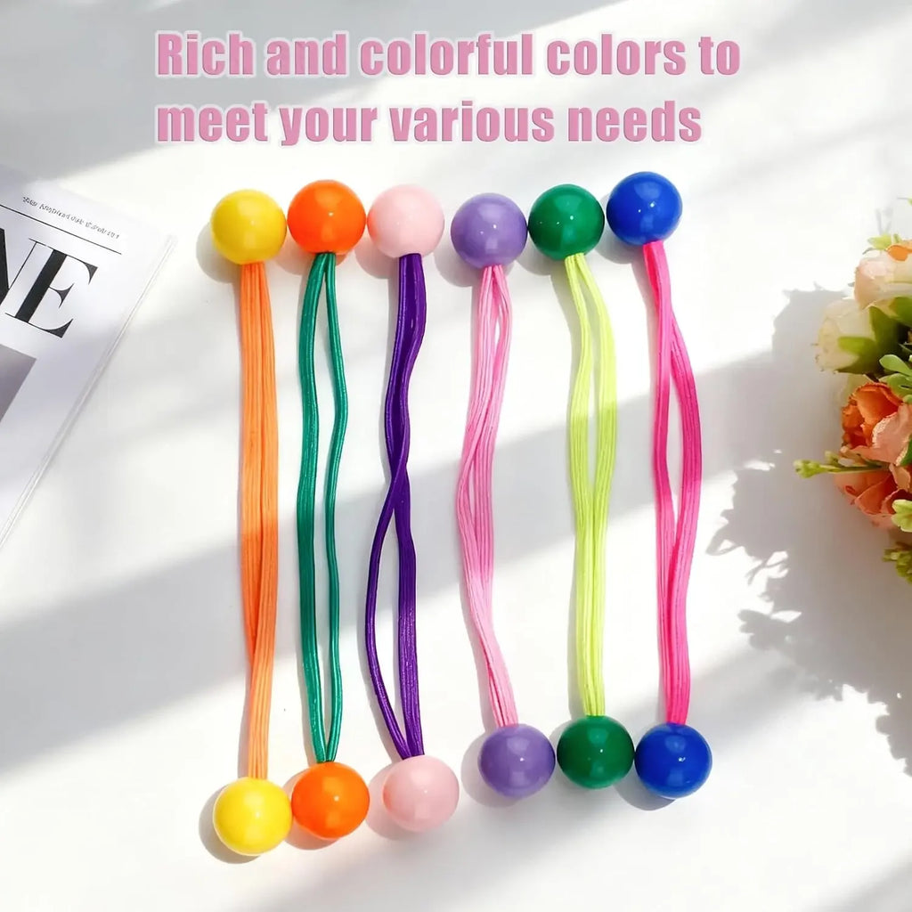 42PCS Double Ball Bubble Hair Ties