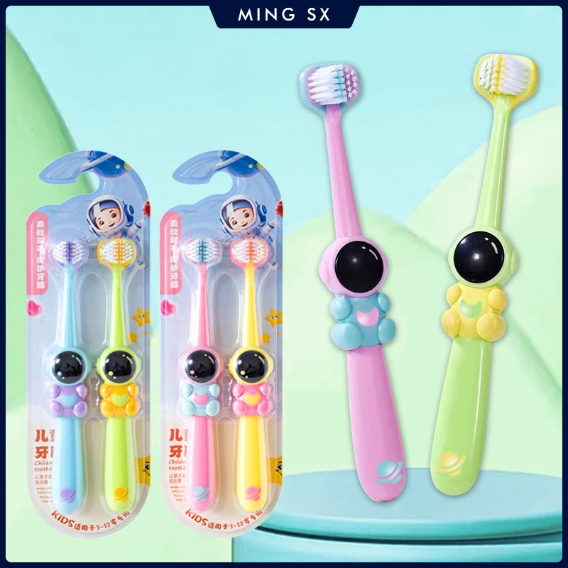 2pcs Three-sided Children's Toothbrush
