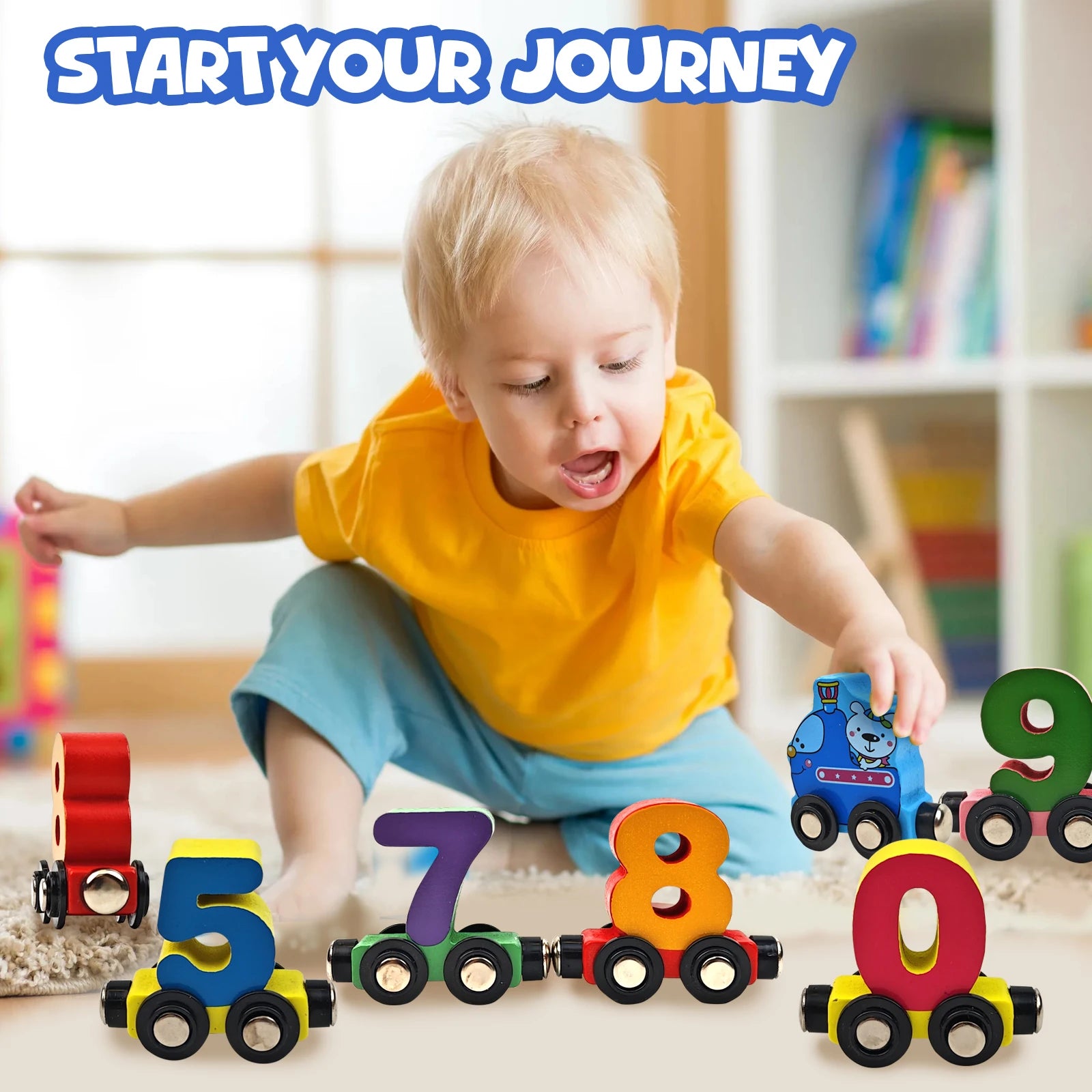 12PCS Magnetic Digital Train