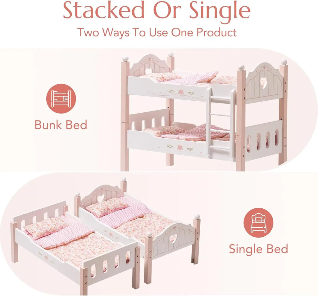 Baby Doll Bunk Beds for 18 inch