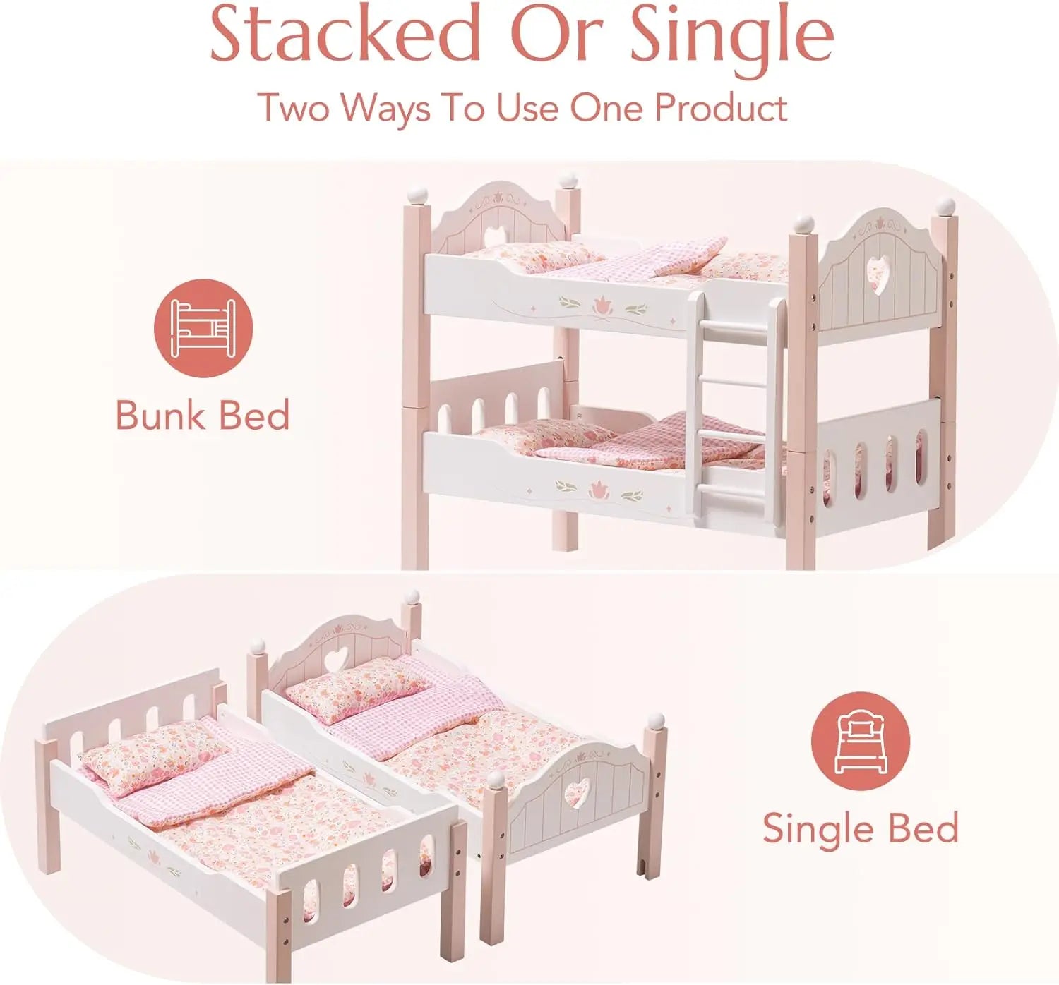 Baby Doll Bunk Beds for 18 inch