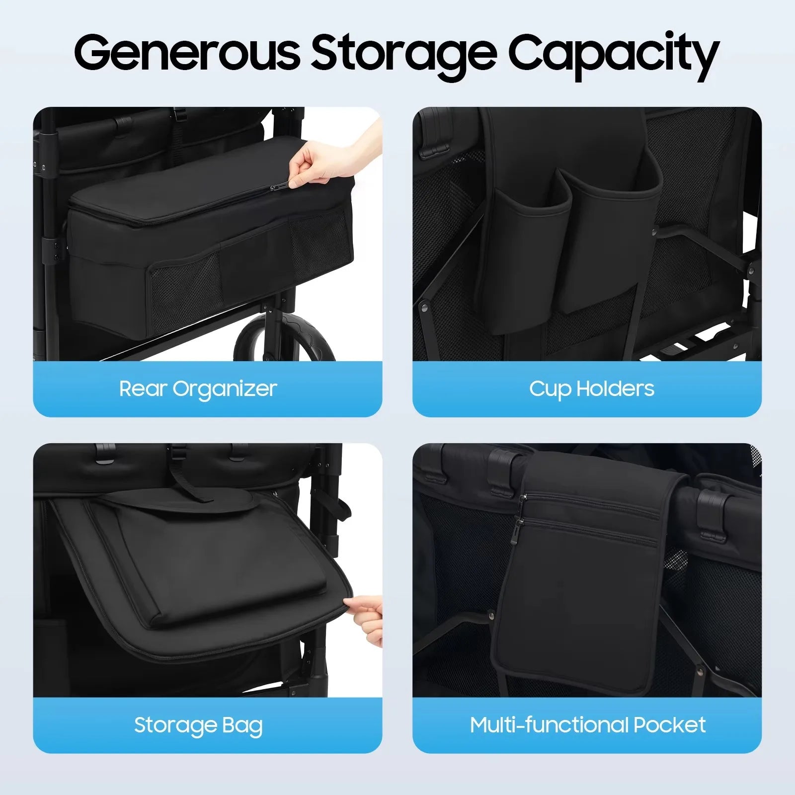4 Seats Stroller Wagon