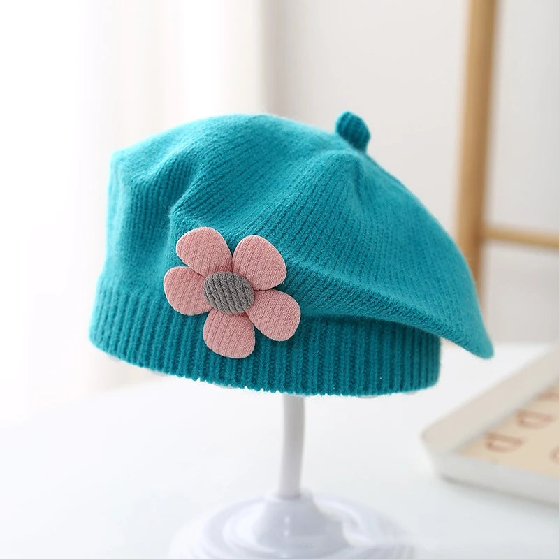 Warm Knitted Baby Beret Hat