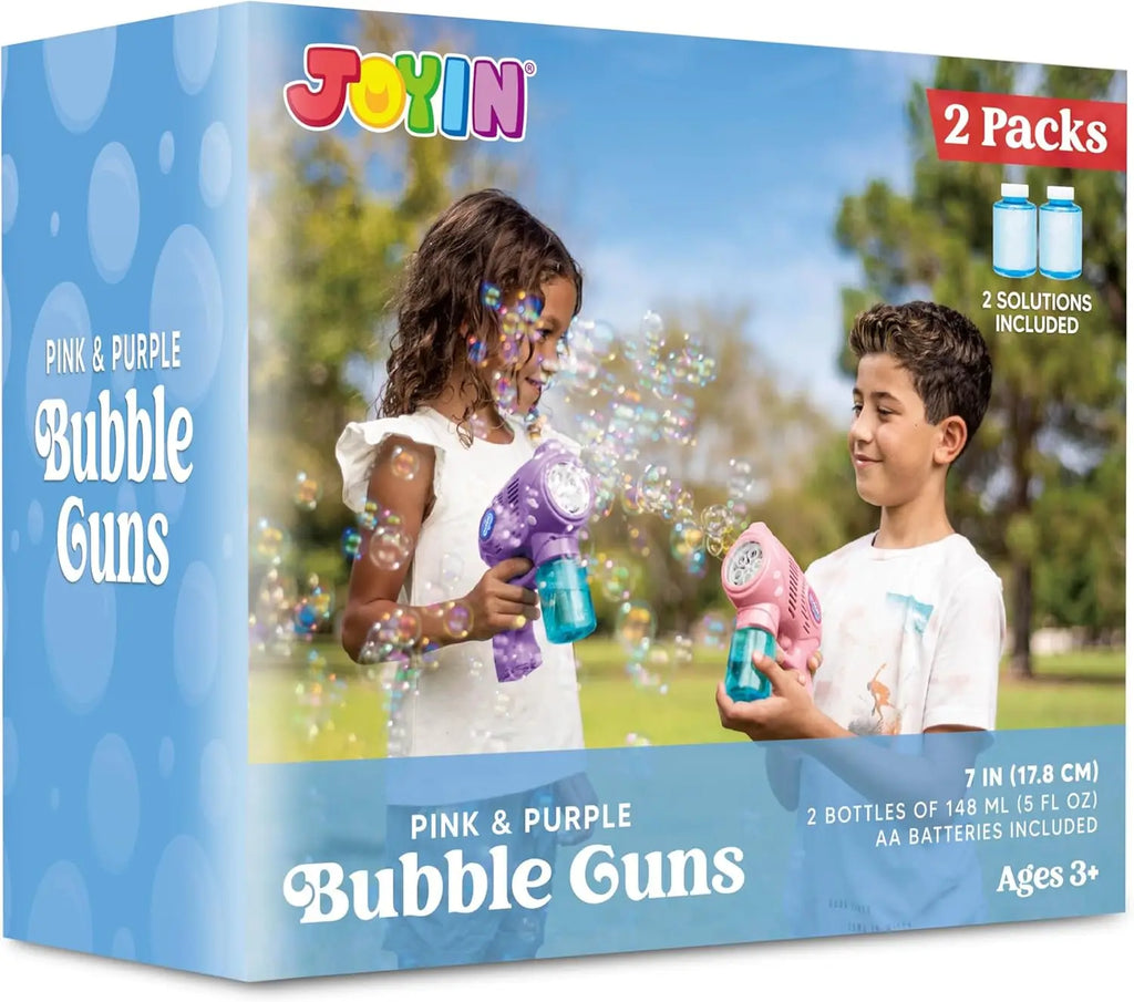 2 Bubble Guns with 2 Bottles Refill