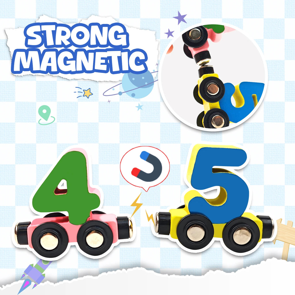 12PCS Magnetic Digital Train