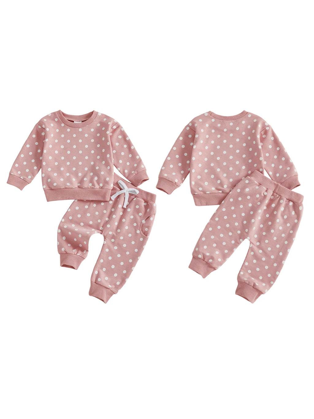 Stylish Polka Dot Sweater with Matching Pants