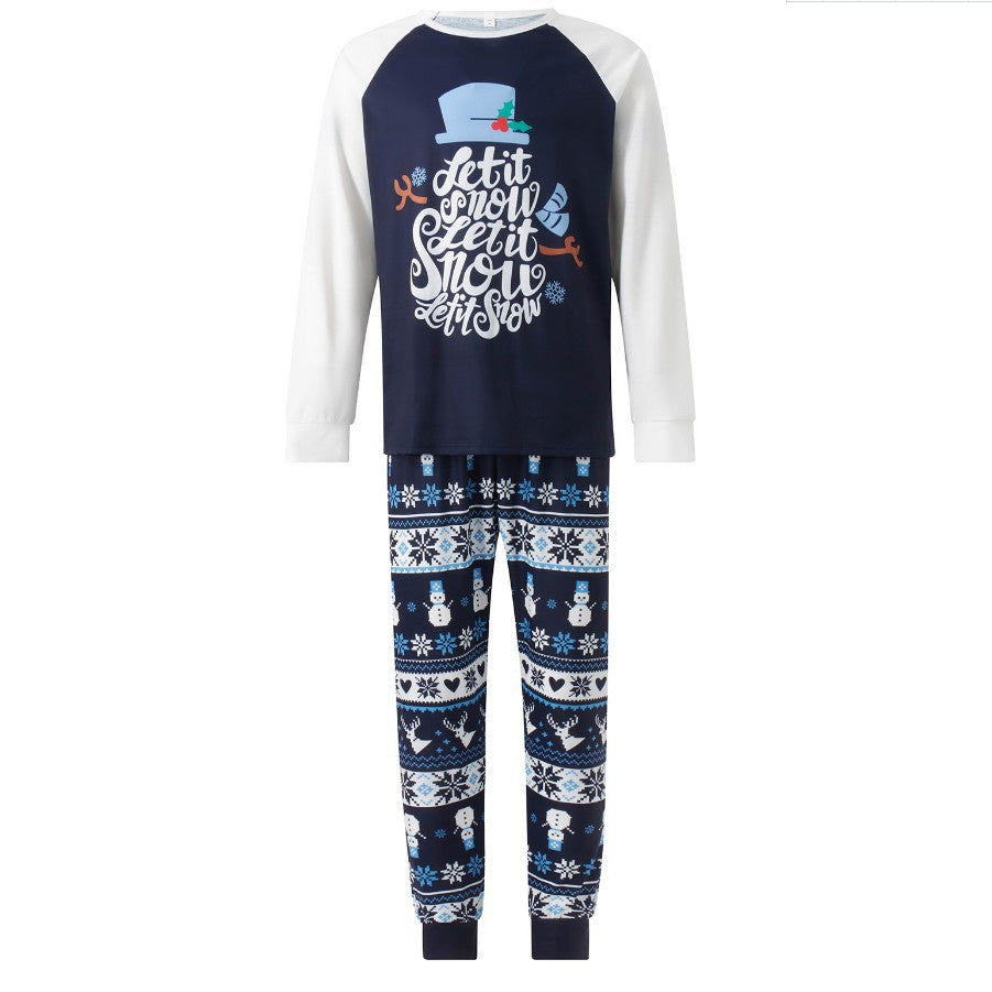 New Year Parent-child Outfits Autumn Wear For Family Of Three Or Four Long-sleeve Christmas Home Clothes