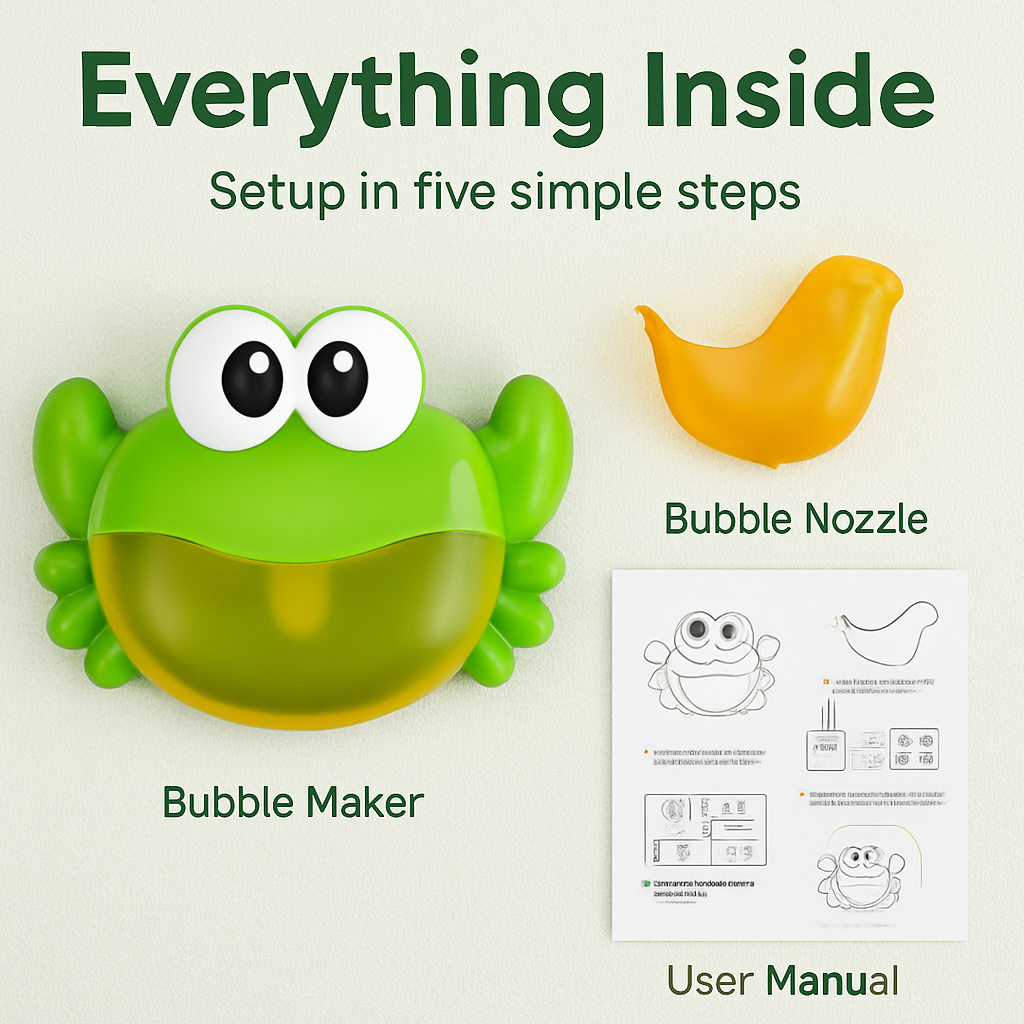 Bubble Bath Maker Frog: Musical Bath Toy for Kids