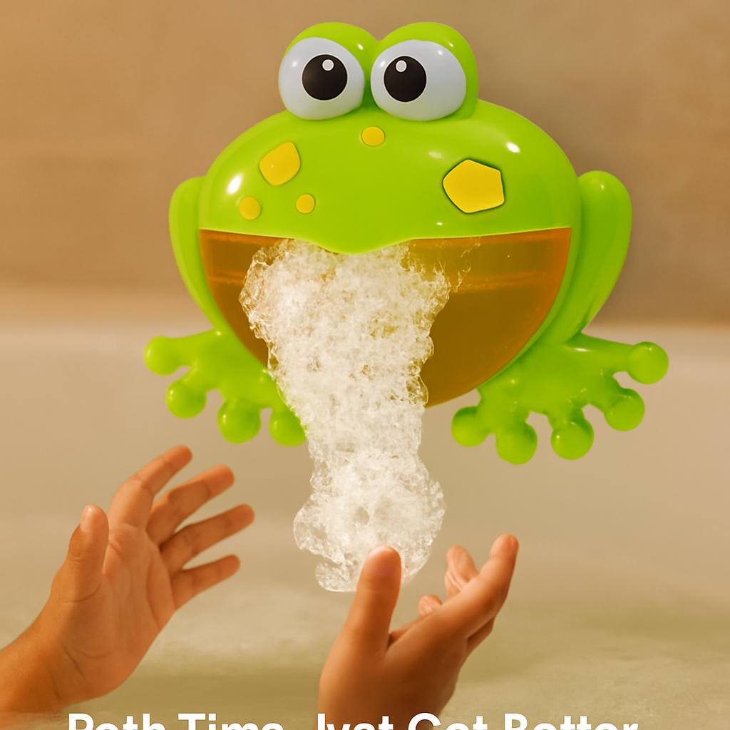 Bubble Bath Maker Frog: Musical Bath Toy for Kids