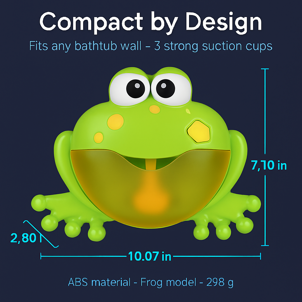 Bubble Bath Maker Frog: Musical Bath Toy for Kids