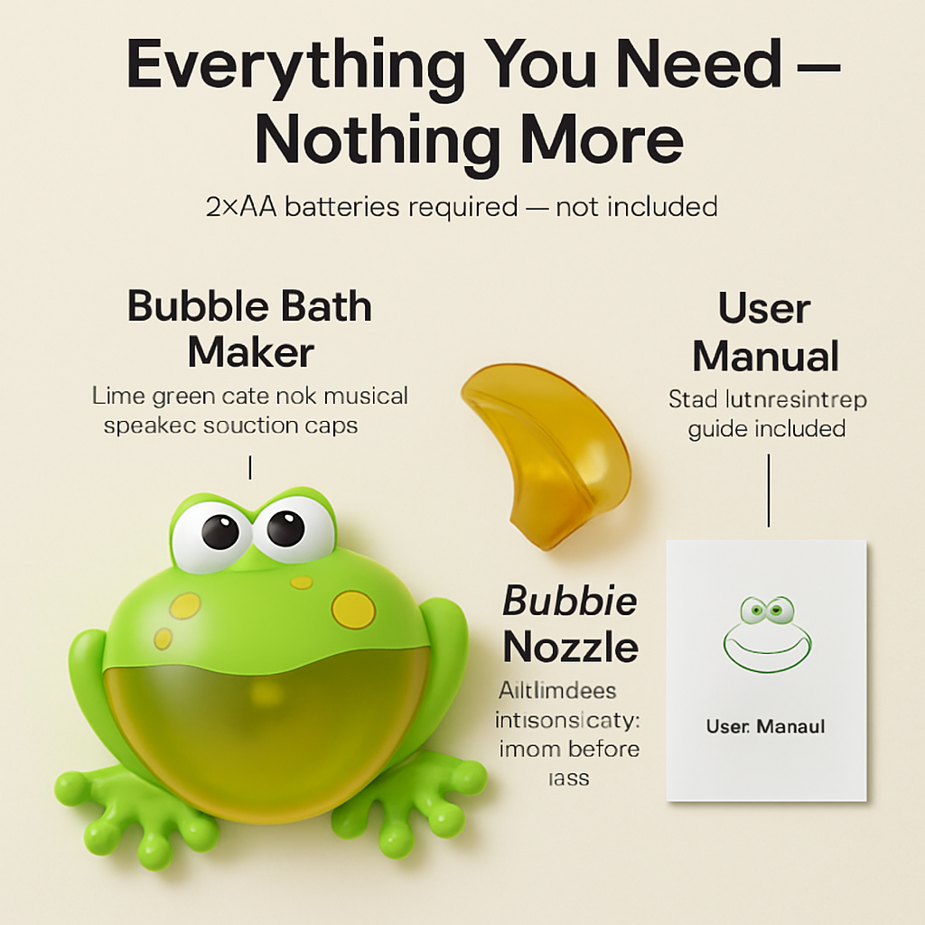 Bubble Bath Maker Frog: Musical Bath Toy for Kids