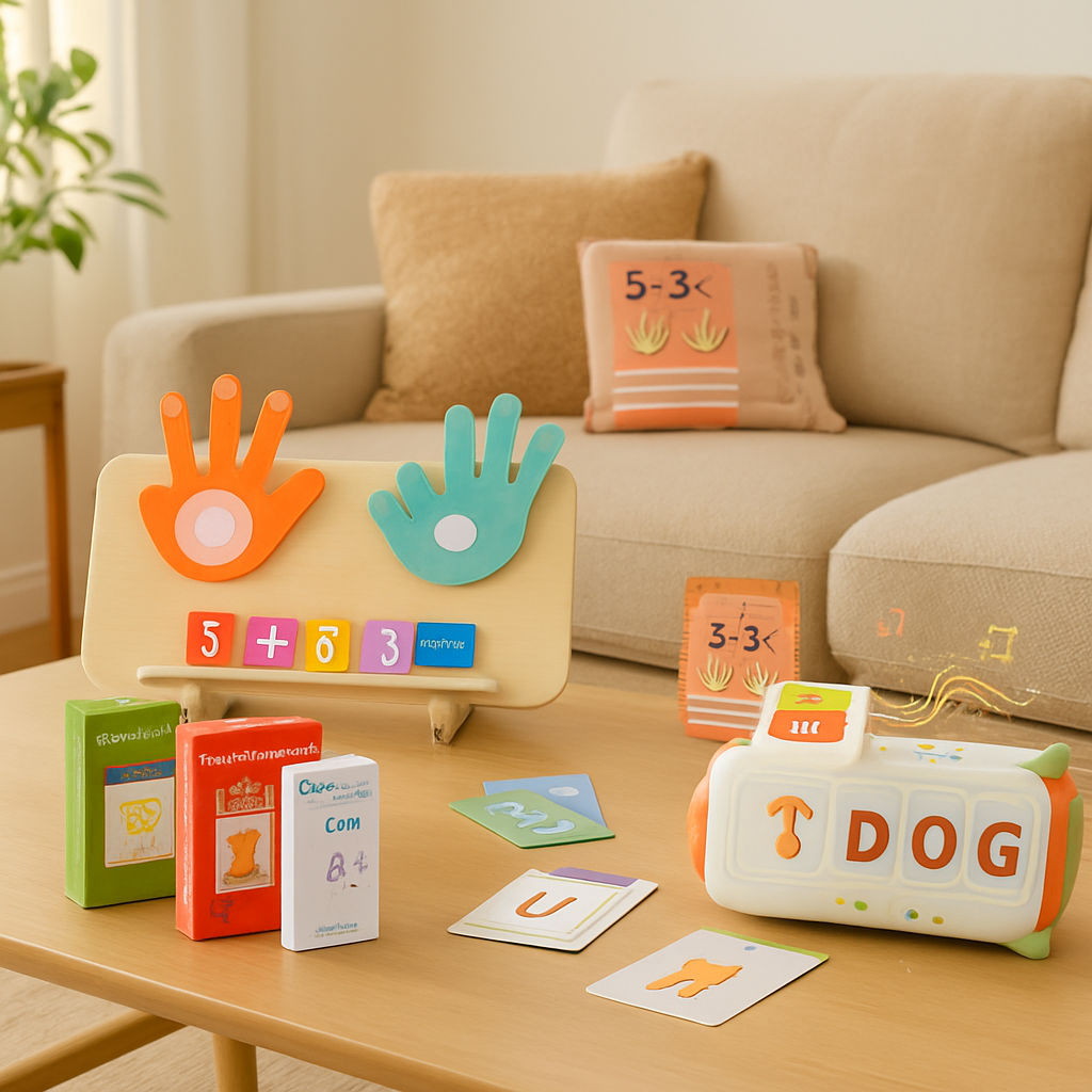 Talking Flash Cards & Finger Counting Math Board