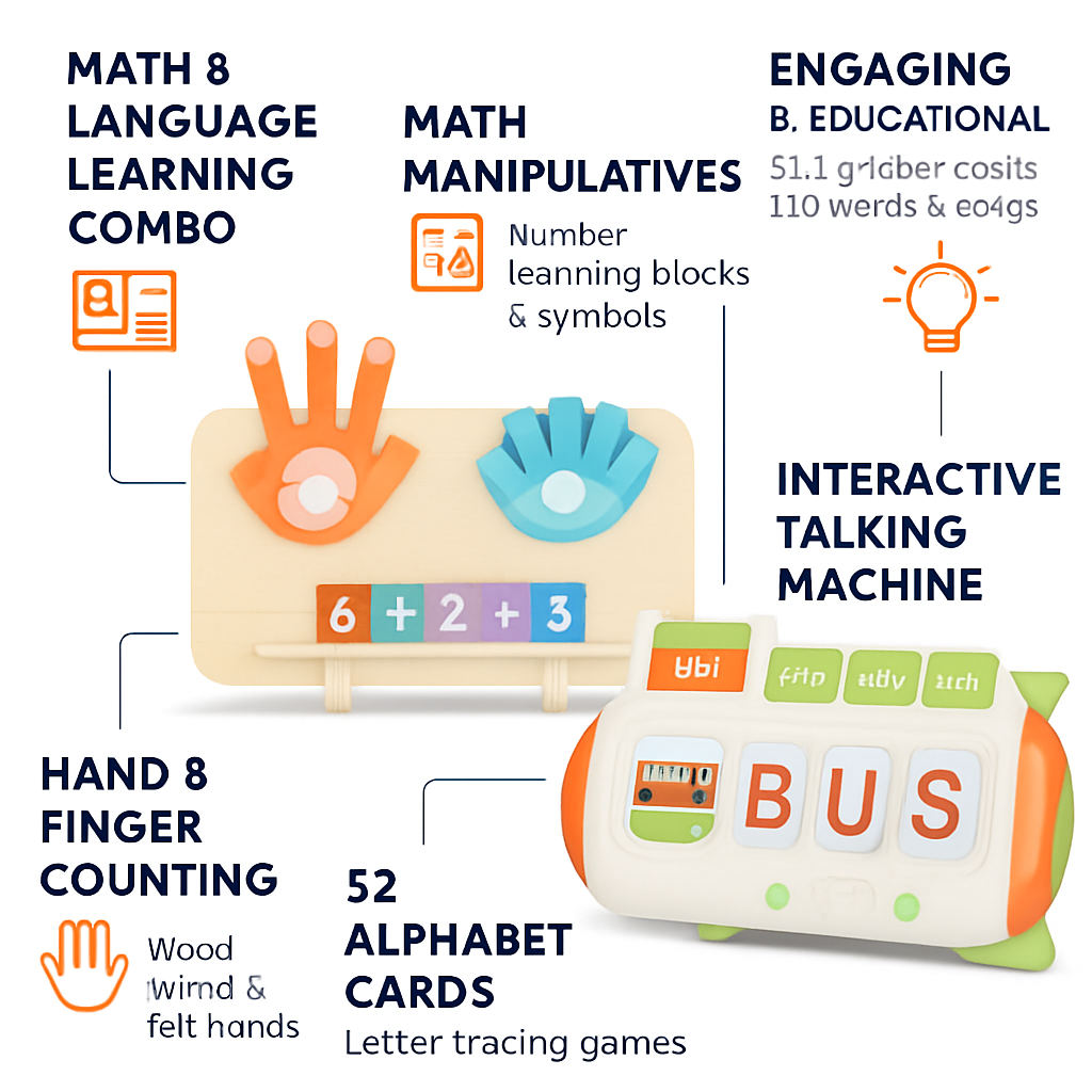 Talking Flash Cards & Finger Counting Math Board