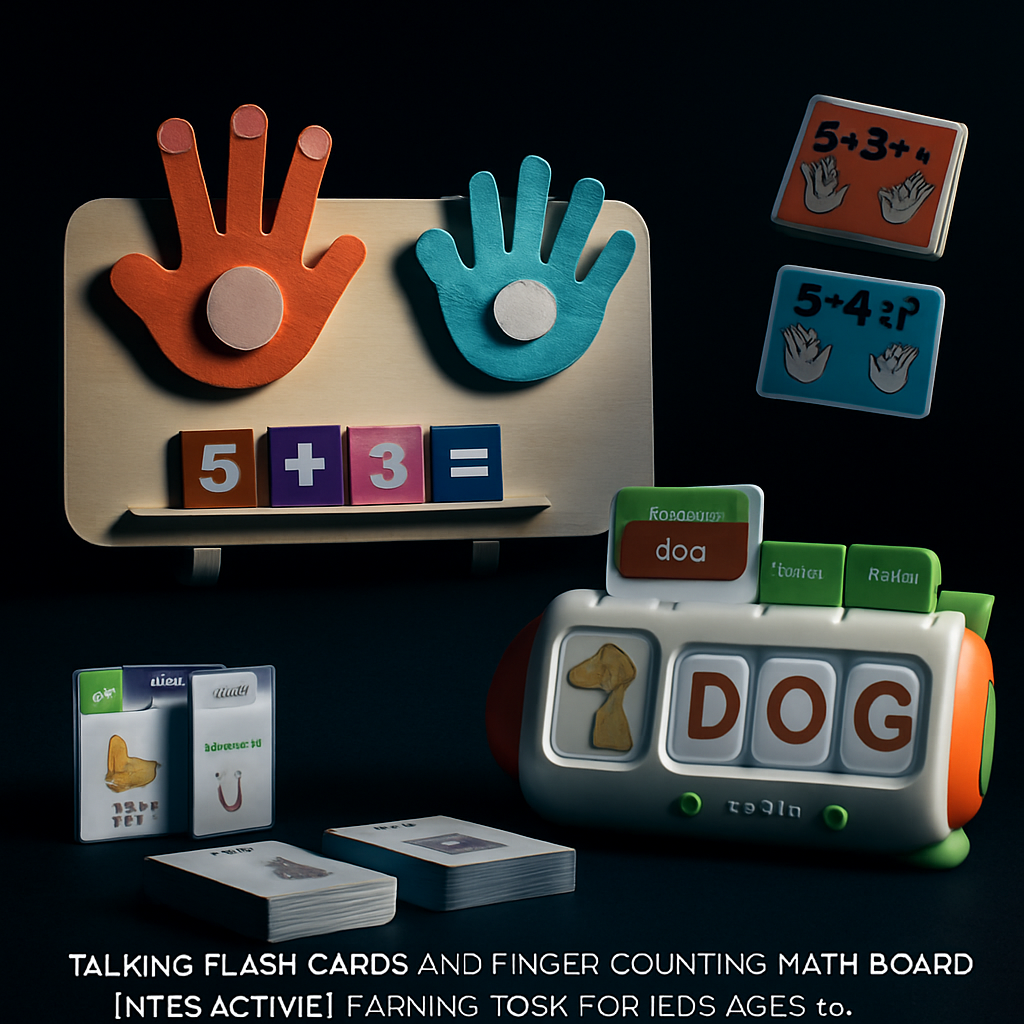 Talking Flash Cards & Finger Counting Math Board