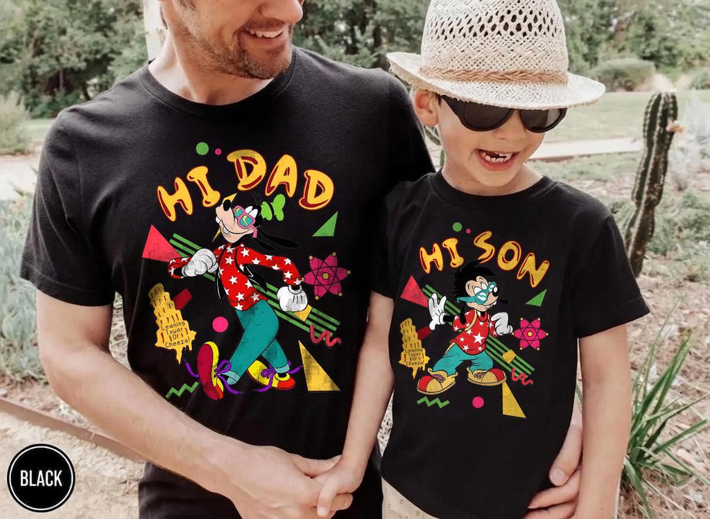 Hi Dad Hi Son Goofy Max — Bella+Canvas Tee