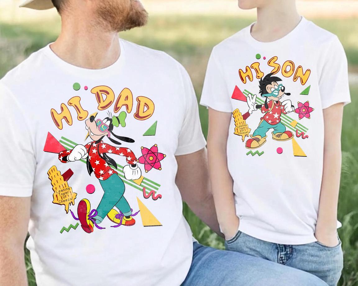 Hi Dad Hi Son Goofy Max — Bella+Canvas Tee