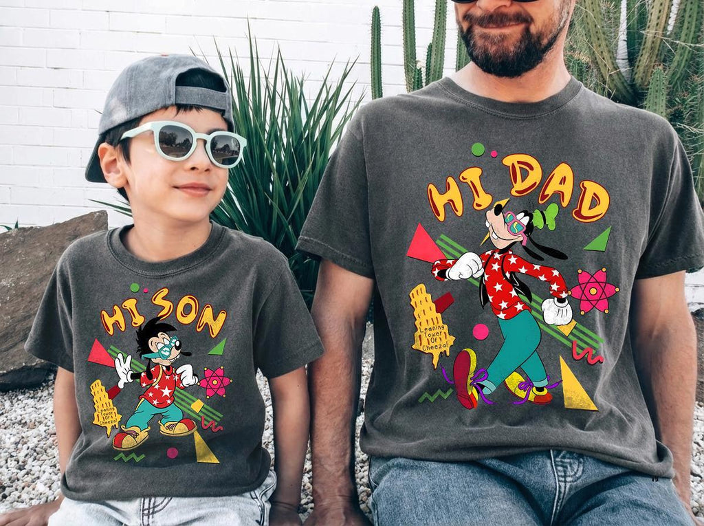 Hi Dad Hi Son Goofy Max — Bella+Canvas Tee